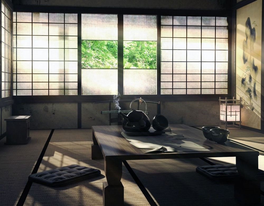 Сёдзи - перегородки из дерева и рисовой бумаги - в японском интерьере