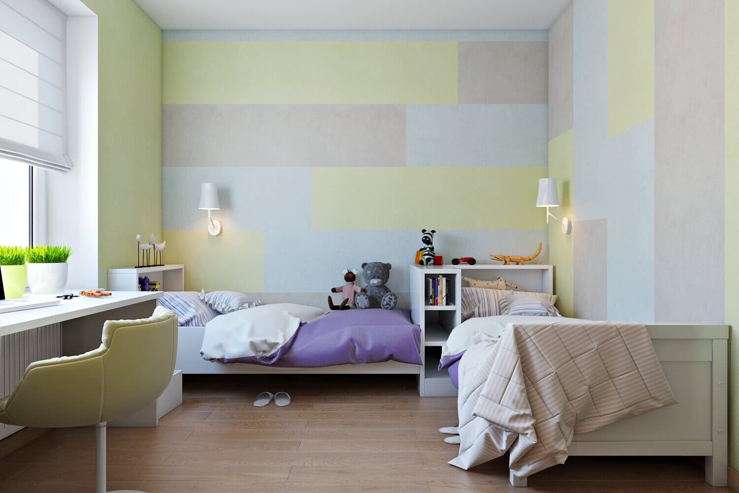 Детская комната в скандинавском стиле - дизайн интерьера